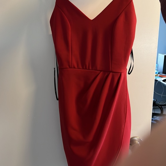 NWT Lulu's Rust Red Bodycon Dress - Picture 6 of 6